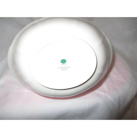 Porcelian candy Basket with little blue flowers, Nikko Japan - Picture 3 of 6